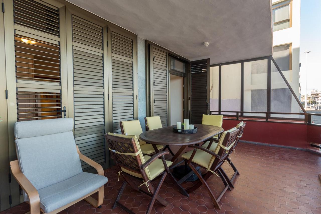Front Line Beach With Fantastic Terrace. 텔데 외부 사진